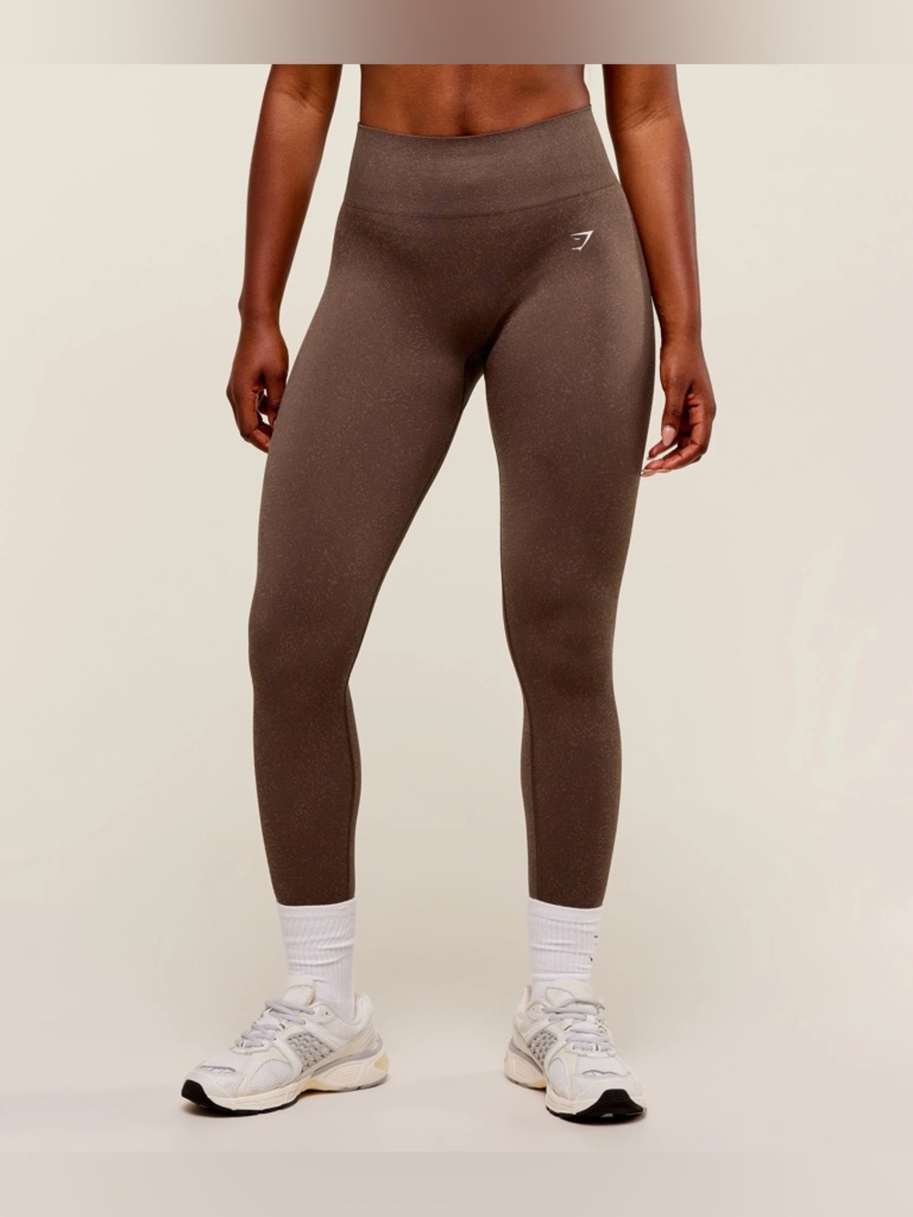 Gymshark Adapt Fleck X Whitney Leggings in Soft Brown / Chestnut Pink